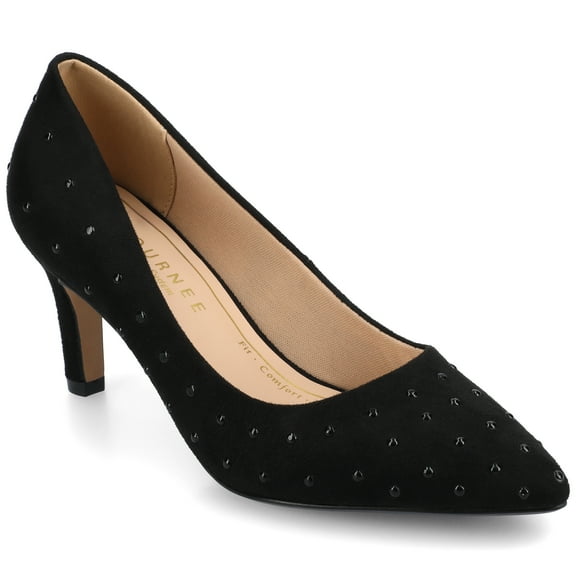 Journee Womens Scylee Slip On Stiletto Pointed Toe Pumps, Widths Available