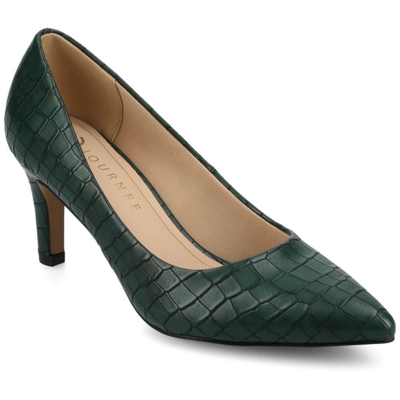 Journee Womens Scylee Slip On Stiletto Pointed Toe Pumps, Widths Available