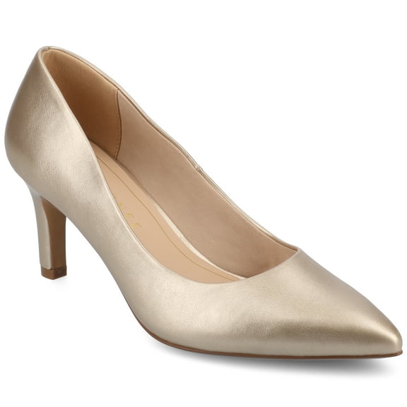 Journee Womens Scylee Slip On Stiletto Pointed Toe Pumps, Widths Available