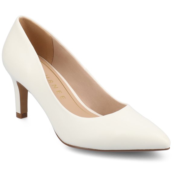 Journee Womens Scylee Slip On Stiletto Pointed Toe Pumps, Widths Available
