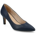 thumbnail image 1 of Journee Womens Scylee Slip On Stiletto Pointed Toe Pumps, Widths Available, 1 of 9