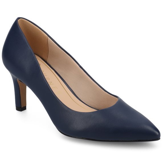 Journee Womens Scylee Slip On Stiletto Pointed Toe Pumps, Widths Available
