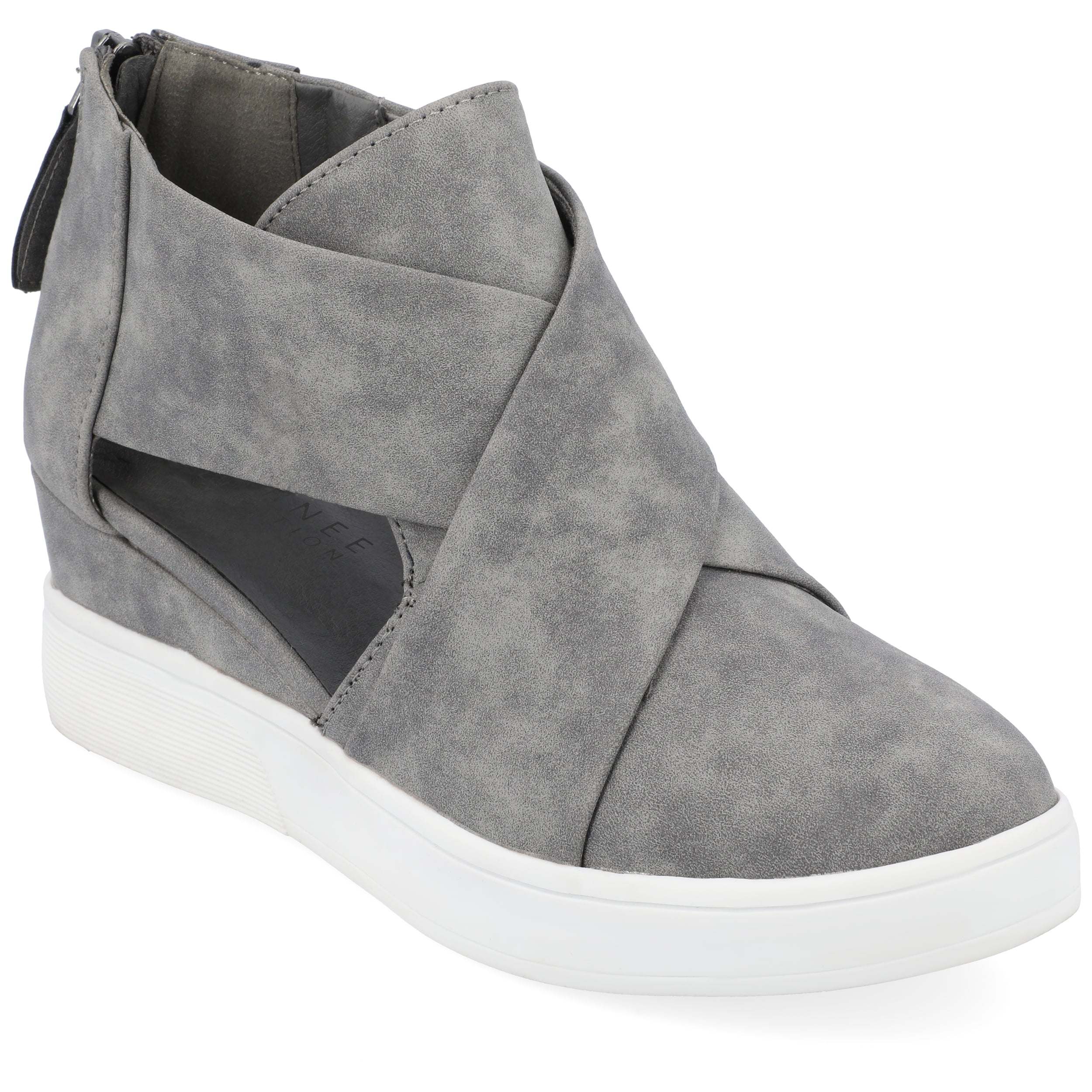 Round Toe Wedge Sneakers main image 0