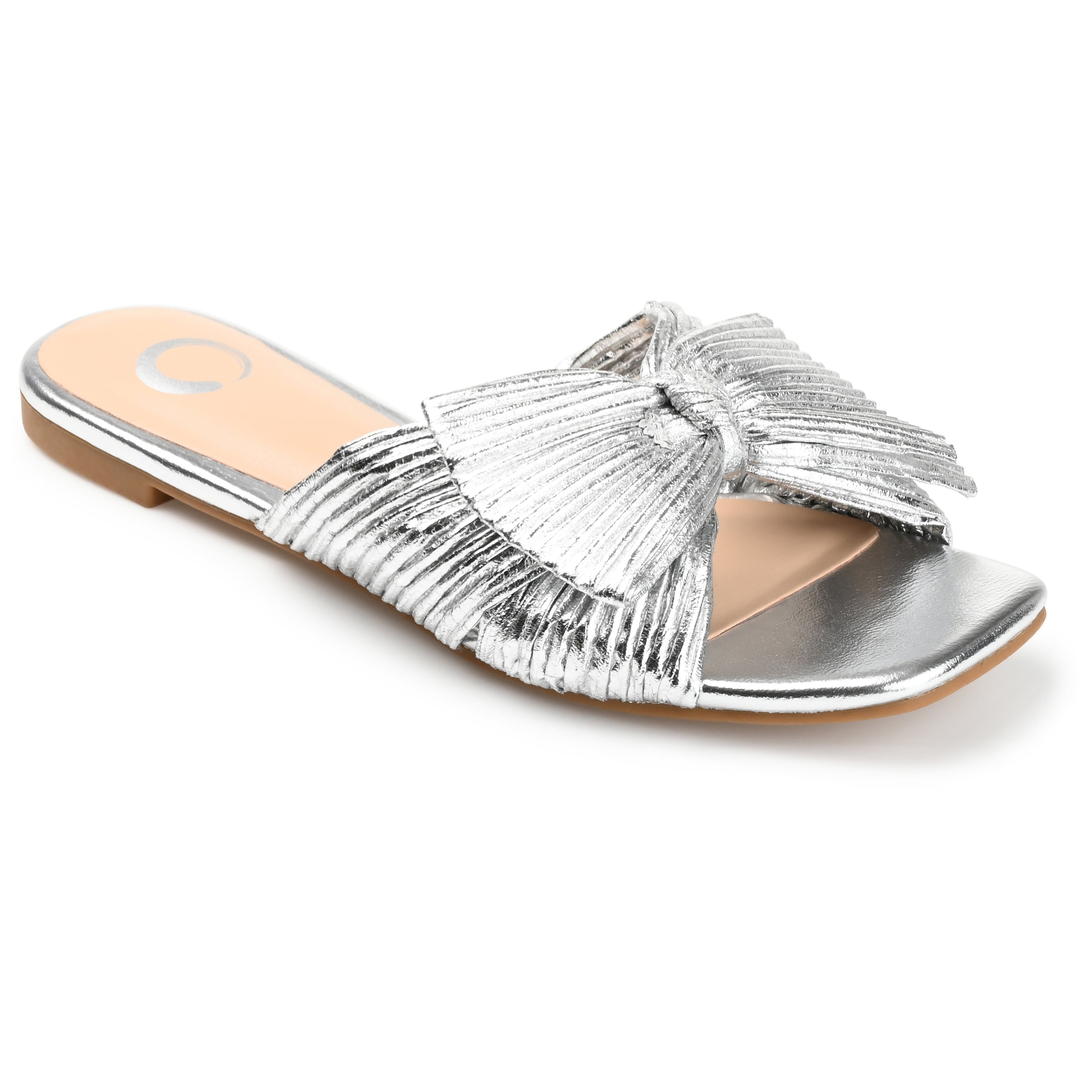 Journee Womens Serlina Slide Flat Sandals, Widths Available