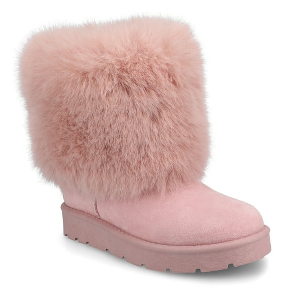 Journee Womens Shanay Round Toe Pull On Winter Cold Weather Booties