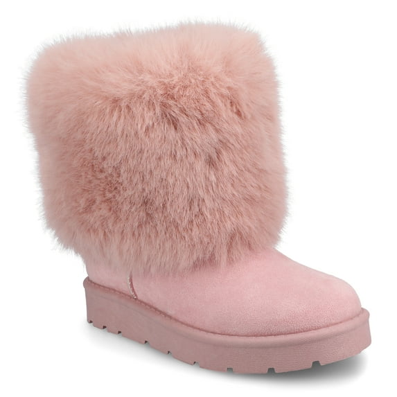 Journee Womens Shanay Round Toe Pull On Winter Cold Weather Booties