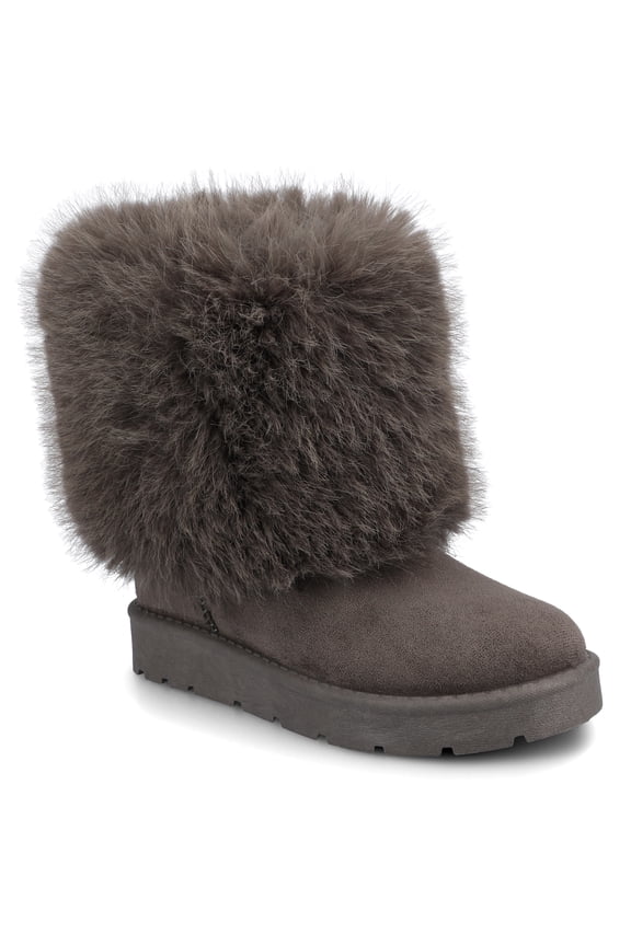 Womens Shanay Round Toe Pull On Winter Cold Weather Booties