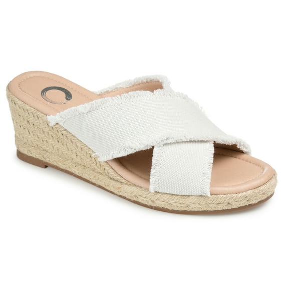 Journee Womens Shanni Wedge Heel Espadrille Sandals