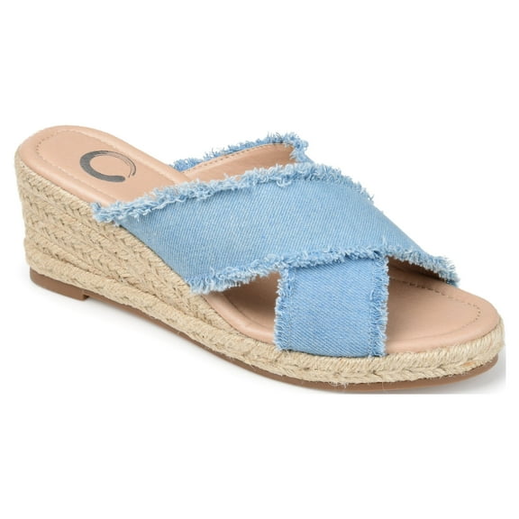 Journee Womens Shanni Wedge Heel Espadrille Sandals