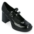 thumbnail image 1 of Journee Womens Shasta Mid Heel Square Toe Pumps, Widths Available, 1 of 10