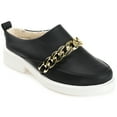 thumbnail image 1 of Journee Womens Sheah Mules Round Toe Slip On Flats, 1 of 9