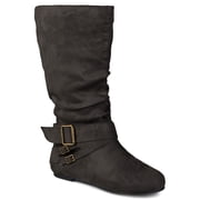 Journee Womens Shelley-6 Wide Calf Round Toe Mid Calf Boots