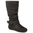 thumbnail image 1 of Journee Womens Shelley-6 Wide Calf Round Toe Mid Calf Boots, 1 of 10