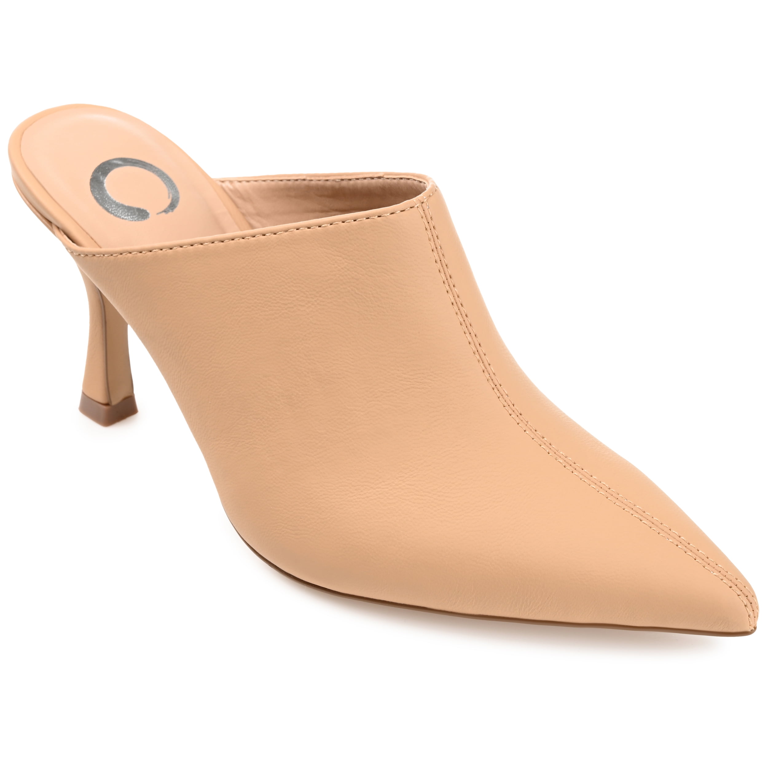 Yellow Pointed Toe Stiletto Mules