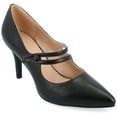 thumbnail image 1 of Journee Womens Sidney Narrow Width Pointed Toe Mid Heel Pumps, 1 of 10