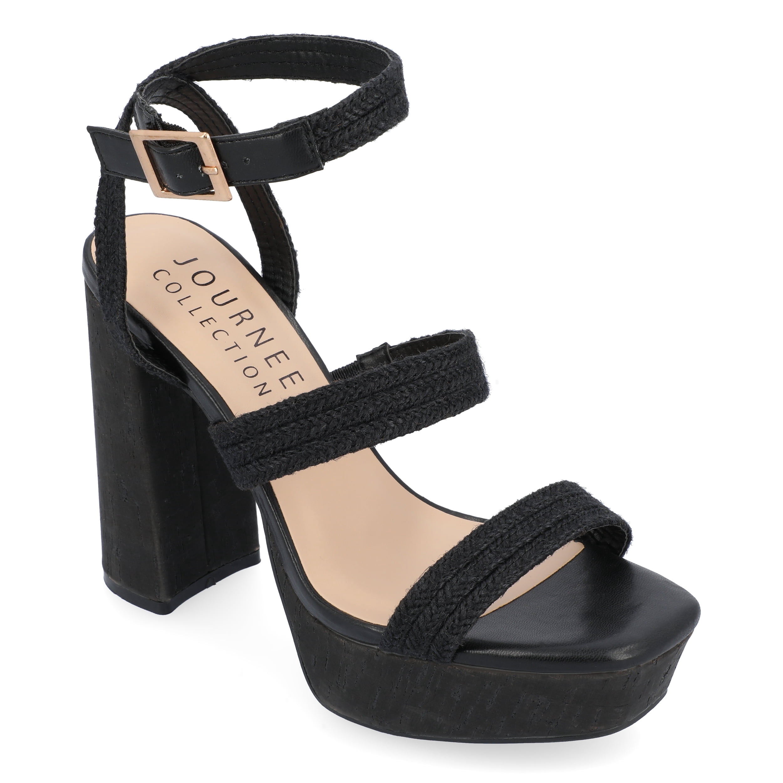 Journee Womens Sienne High Heel Platform Sandals