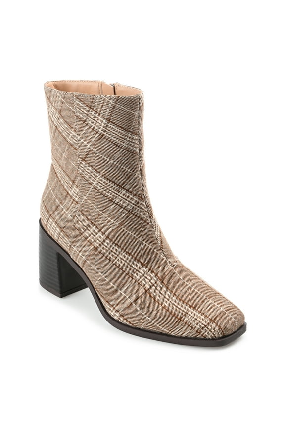 Womens Sloann Inside Zip Stacked Heel Booties