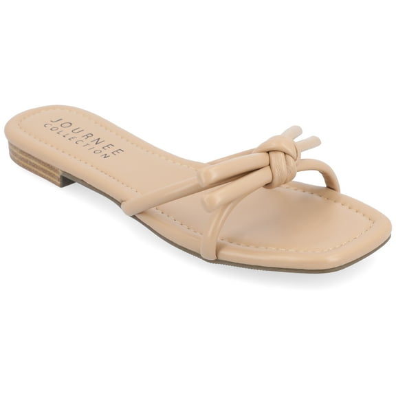 Journee Womens Soma Slide Flat Sandals