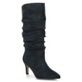 thumbnail image 1 of Journee Womens Sonnet Stiletto Heel Knee High Extra Wide-Calf Slouchy Comfort Dress Boots, 1 of 10