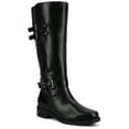 thumbnail image 1 of Journee Womens Sonny Buckle Detail Knee High Round Toe Inside Zipper Comfort Casual Boots, 1 of 10