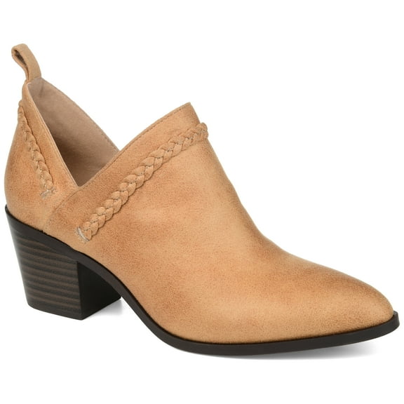 Journee Womens Sophie Pull On Stacked Heel Booties