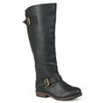 thumbnail image 1 of Journee Womens Spokane Stacked Heel Riding Boots, 1 of 10