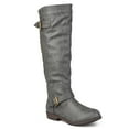 thumbnail image 1 of Journee Womens Spokane Stacked Heel Riding Boots, 1 of 10