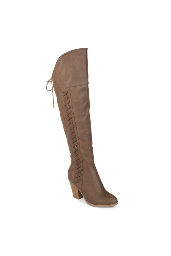 Womens Spritz-p Stacked Heel Over The Knee Boots