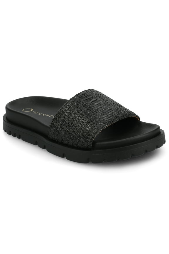 Womens Starr Slip On Treaded Outsole Sport Sandals