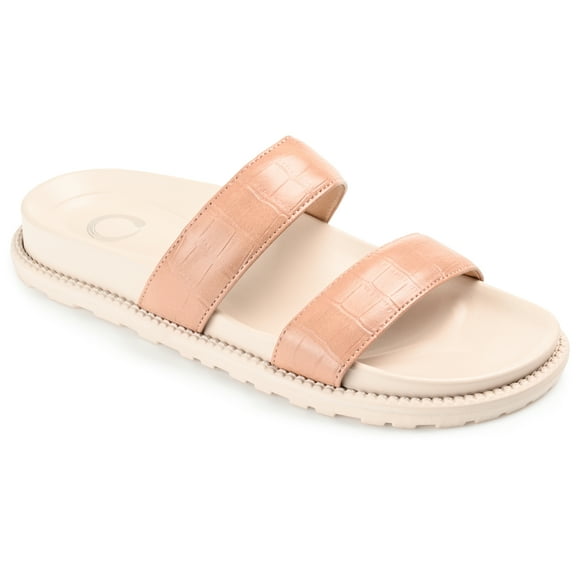 Journee Womens Stellina Slide Flat Sandals