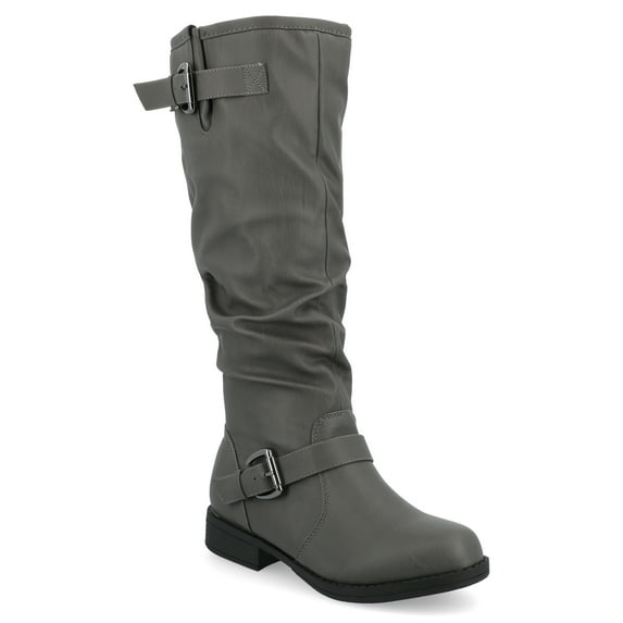 Journee Womens Stormy Stacked Heel Riding Boots