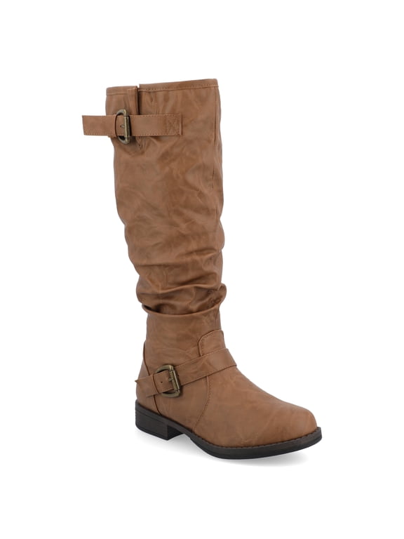 Womens Stormy Stacked Heel Riding Boots