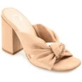 thumbnail image 1 of Journee Womens Tabithea Open Square Toe Block Heel Sandals, 1 of 9