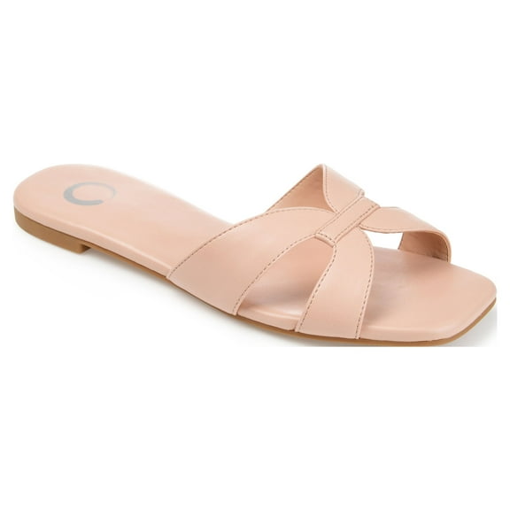 Journee Womens Taleesa Slide Flat Sandals