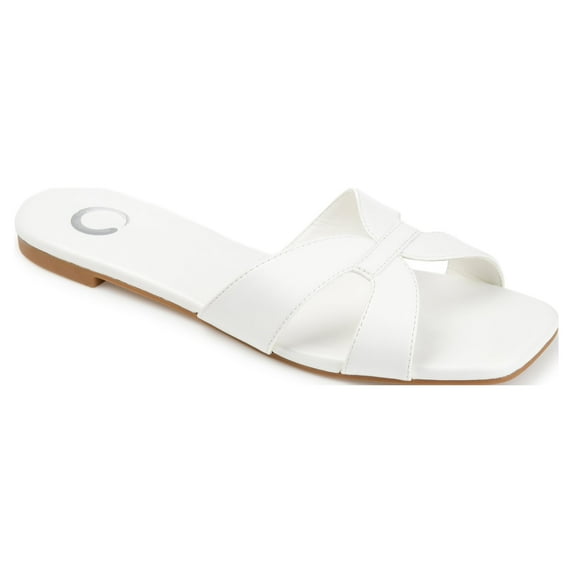 Journee Womens Taleesa Slide Flat Sandals