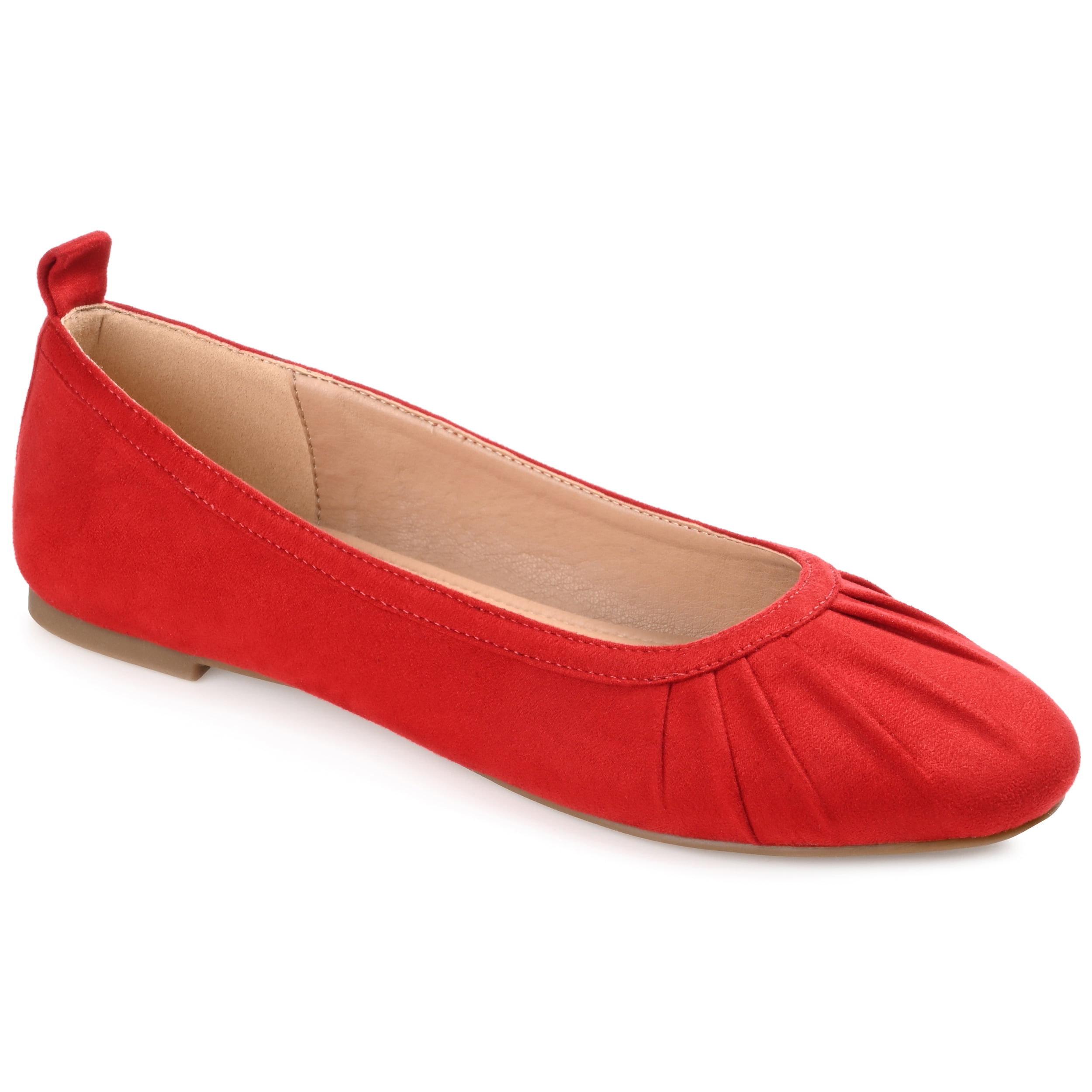 Journee Womens Tannya Slip On Round Toe Ballet Dress Flats