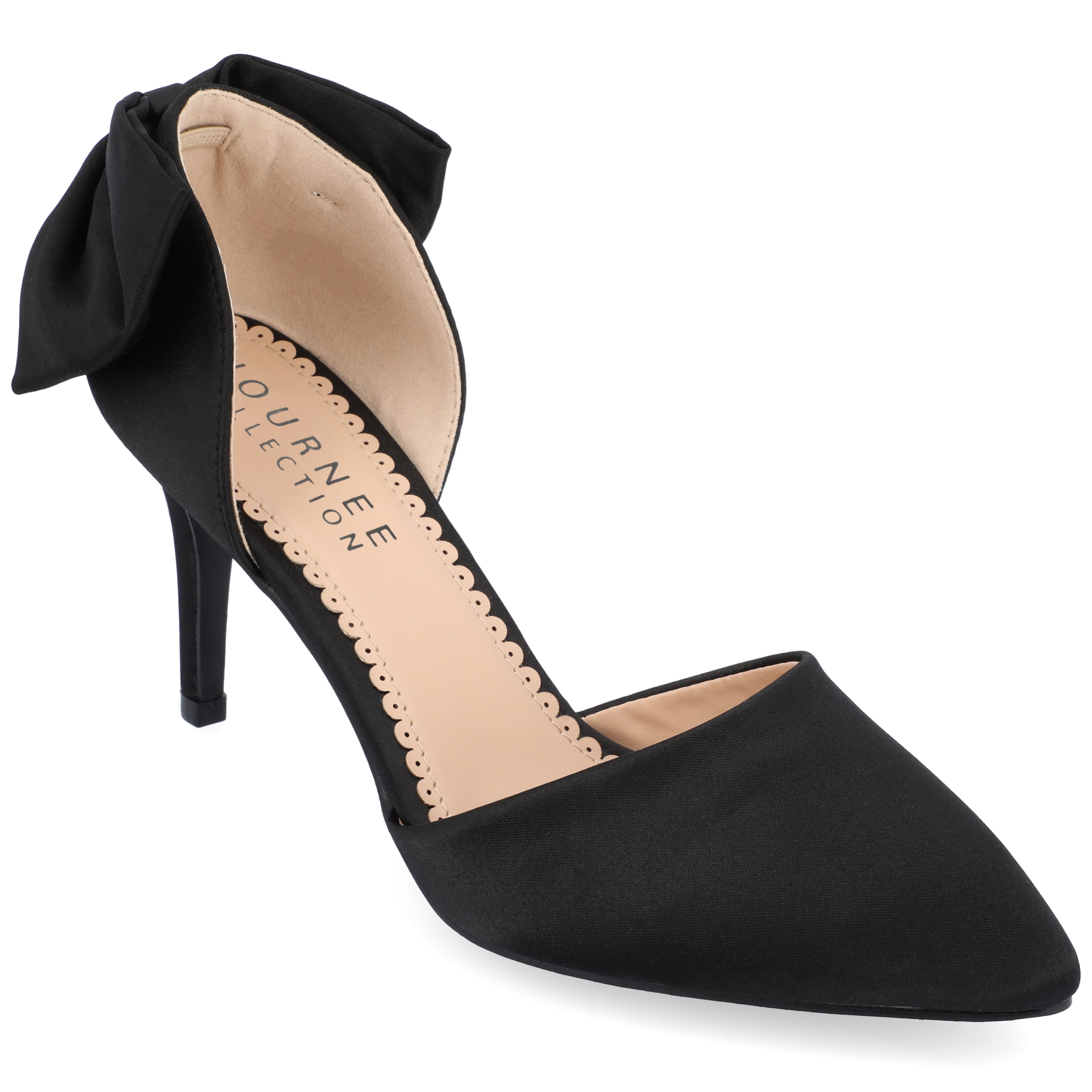 Journee Womens Tanzi Pointed Toe Mid Heel Evening Pumps