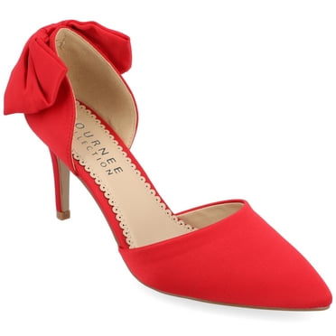 Journee Womens Tanzi Pointed Toe Mid Heel Evening Pumps