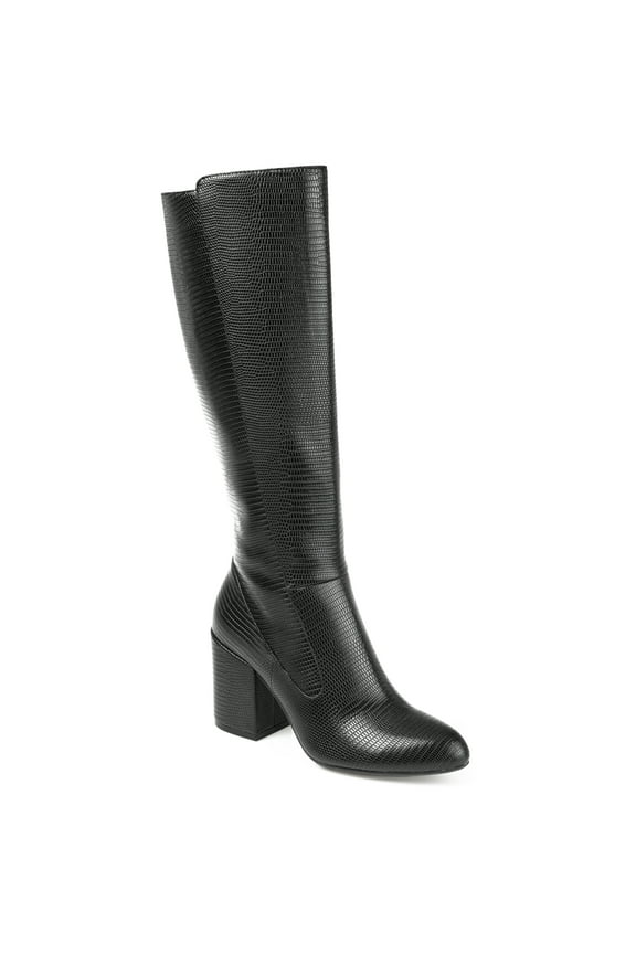 Womens Tavia Block Heel Knee High Boots
