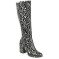 thumbnail image 1 of Journee Womens Tavia Wide Calf Block Heel Knee High Boots, 1 of 10