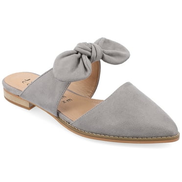 Journee Womens Telulah Slip On Pointed Toe Mules Flats