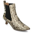 thumbnail image 1 of Journee Womens Tenlee Pull On Chelsea Kitten Heel Booties, Widths Available, 1 of 9