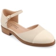 thumbnail image 1 of Journee Womens Tesley Two Tone Mary Jane Flats, 1 of 10
