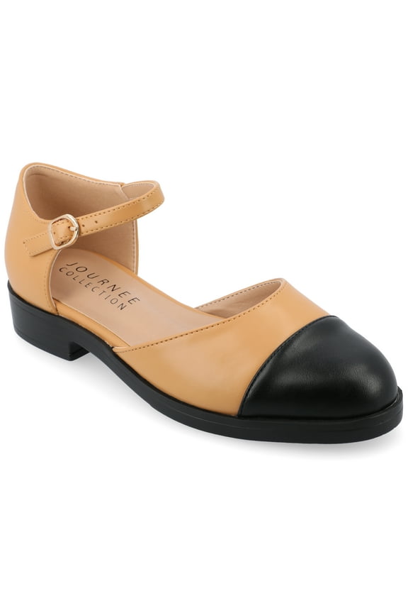 Womens Tesley Two Tone Mary Jane Flats