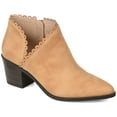thumbnail image 1 of Journee Womens Tessa Inside Zip Stacked Heel Booties, 1 of 10