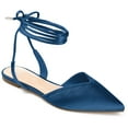 thumbnail image 1 of Journee Womens Theia Tie Up Pointed Toe Ballet Flats, 1 of 10
