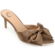 Journee Womens Tiarra Mules Mid Stiletto Pointed Toe Evening Pumps, Widths Available