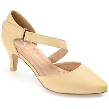 Journee Womens Tillis Pointed Toe Mid Heel Pumps, Widths Available
