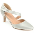 thumbnail image 1 of Journee Womens Tillis Pointed Toe Mid Heel Pumps, Widths Available, 1 of 10