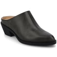 thumbnail image 1 of Journee Womens Tomeka Pointed Toe Cuban Heel Comfort Casual Mules, 1 of 10